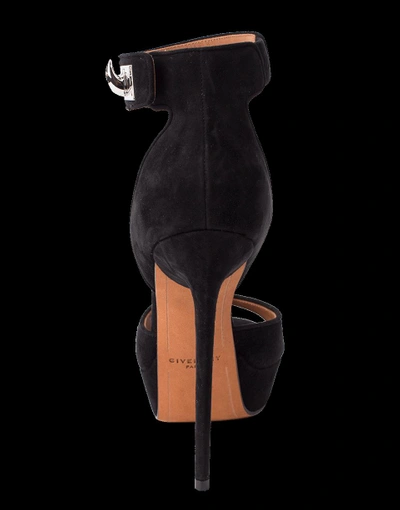 Shop Givenchy Suede Sharlock Platform Shoe In Black