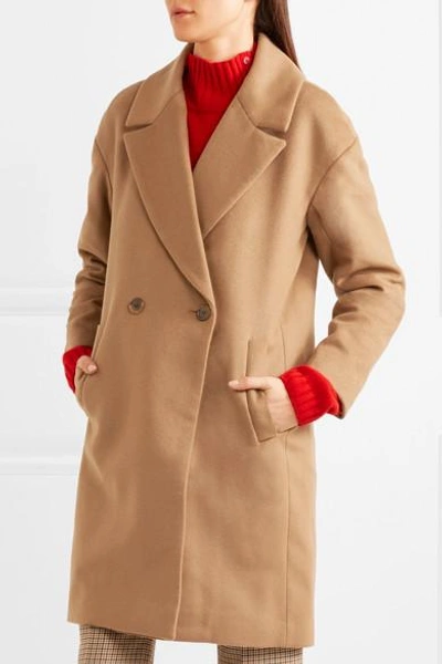 Shop Jcrew Maxine Wool-blend Coat In Beige