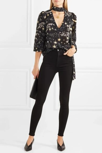 Shop Grlfrnd Kendall High-rise Skinny Jeans In Black