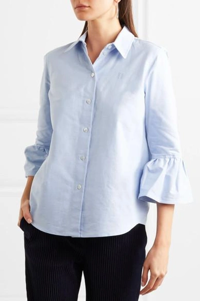 Shop Marc Jacobs Cotton Oxford Shirt In Blue