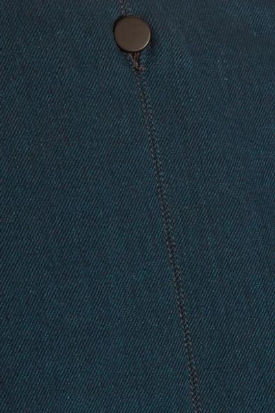 Shop Lemaire Oversized Cropped Denim Jacket In Indigo