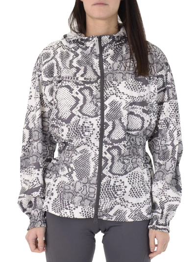 Shop Adidas By Stella Mccartney Run Excl Snake Printed Effect Jacket In White