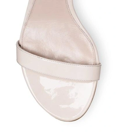 Shop Stuart Weitzman The Simple Sandal In Shell Patent
