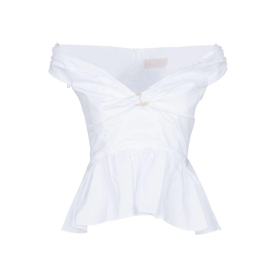 Shop Peter Pilotto Crossed Chest Top In White