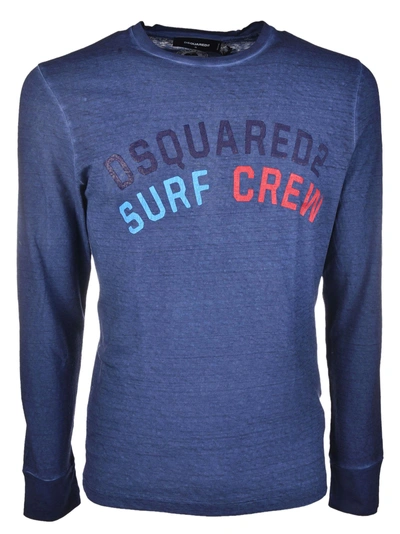 Shop Dsquared2 Surf Crew Logo T-shirt