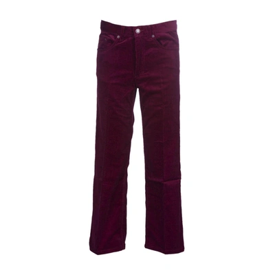 Shop Marc Jacobs Corduroy Trousers In Burgundy