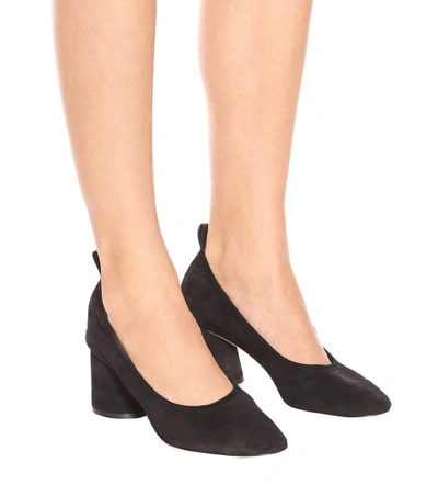 Shop Tory Burch Therese 65 Suede Pumps In Black