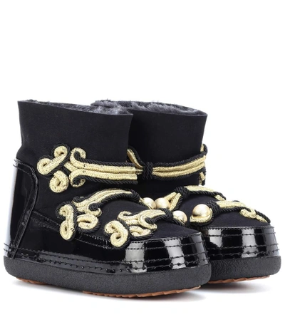 Shop Inuikii Verzierte Boots Aus Veloursleder In Black