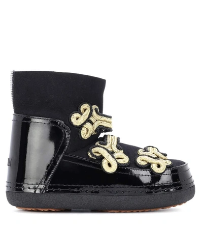 Shop Inuikii Verzierte Boots Aus Veloursleder In Black