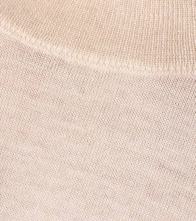 Shop Bottega Veneta Wool Sweater In Beige