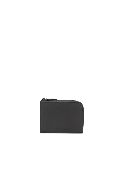 Shop Common Projects Saffiano Leather Zipper Wallet In Black