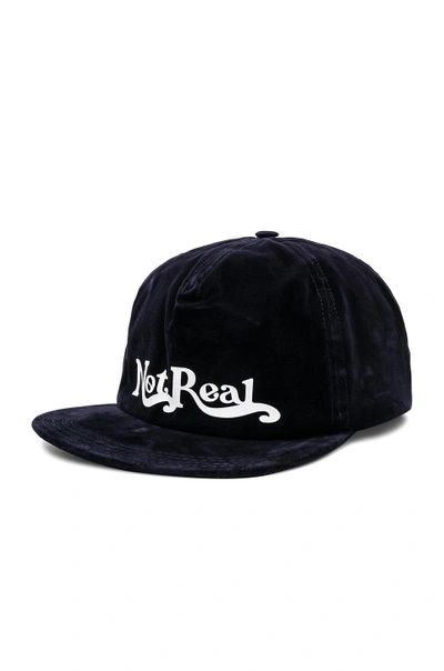 Shop Off-white Not Real Cap In Black & White