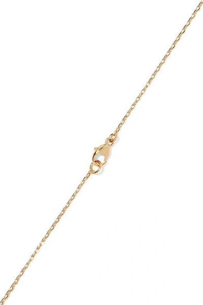 Shop Foundrae Dark Blossoms 18-karat Gold, Diamond And Enamel Necklace