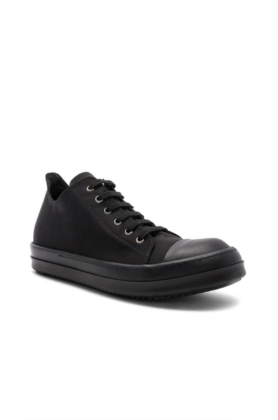 Shop Rick Owens Drkshdw Low Sneakers In Black & Black
