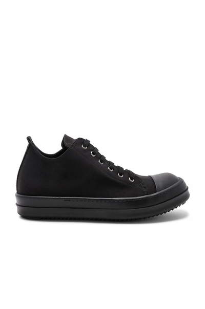 Shop Rick Owens Drkshdw Low Sneakers In Black & Black