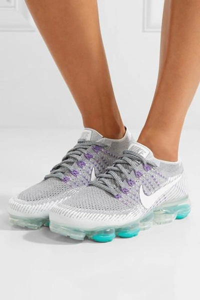 Shop Nike Air Vapormax Flyknit Sneakers In Lilac