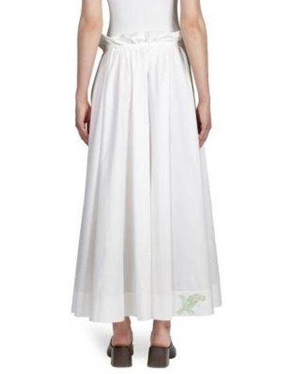 Shop Acne Studios Hella Pop Cotton Skirt In White