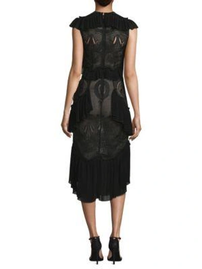 Shop Alice Mccall Sweet Emotions Ruffle Dress In Black