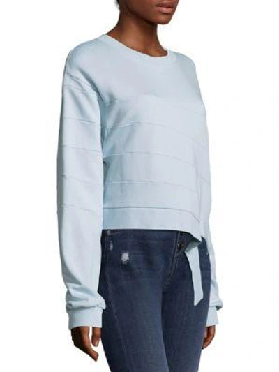 Shop Each X Other Cut-out Sweatshirt In Light Blue