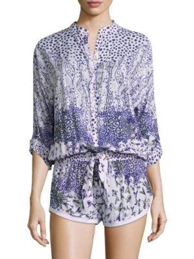 Shop Poupette St Barth Kim Romper In Multi