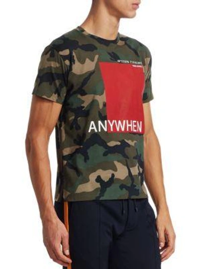 Shop Valentino Anywhen Camo Tee In Camouflage