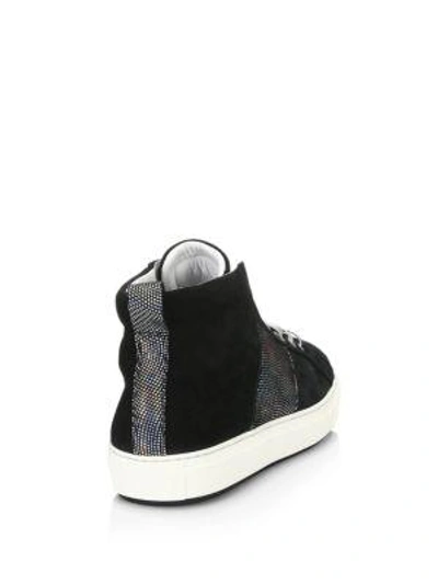 Shop Madison Supply Sparkle Web High-top Sneakers In Black