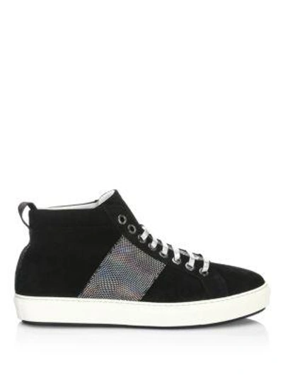 Shop Madison Supply Sparkle Web High-top Sneakers In Black