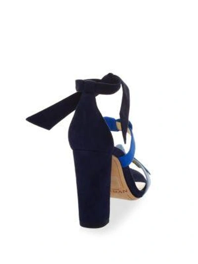 Shop Alexandre Birman Lolita Leather Sandals In Crystal Blue