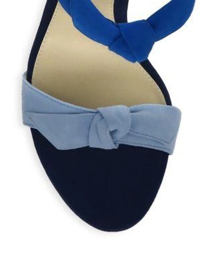 Shop Alexandre Birman Lolita Leather Sandals In Crystal Blue