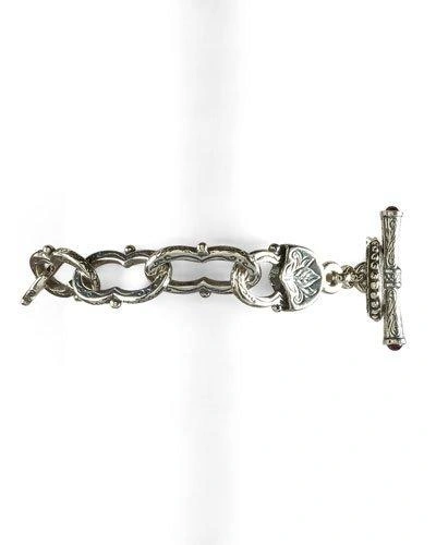 Shop Gucci Figure-eight Bracelet In Metallic