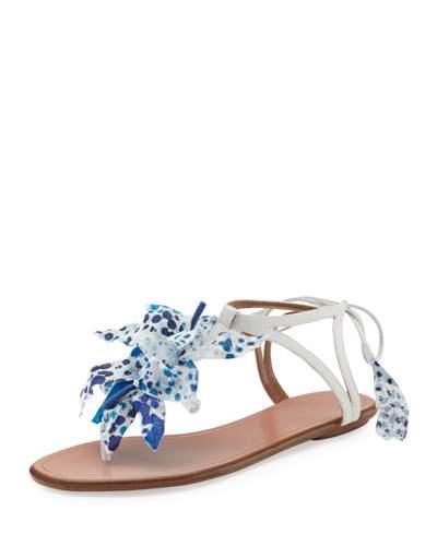 aquazzura flat sandals sale