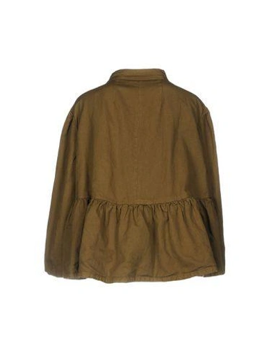 Shop Dries Van Noten Blazer In Military Green