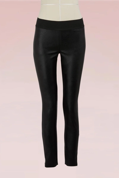 Shop Stella Mccartney Darcelle Faux Leather Pants In 1000 Black
