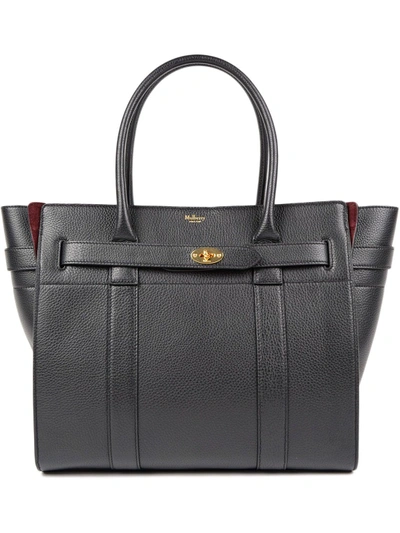 Shop Mulberry Bayswater Tote In Black