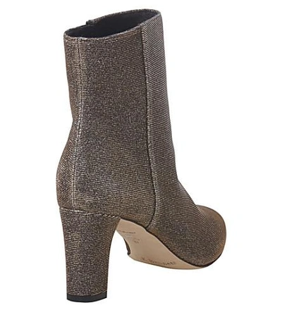 Shop Lk Bennett Leelah Metallic Ankle Boots In Met-bronze