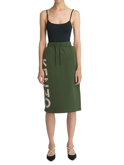 Shop Kenzo Skirt In Green