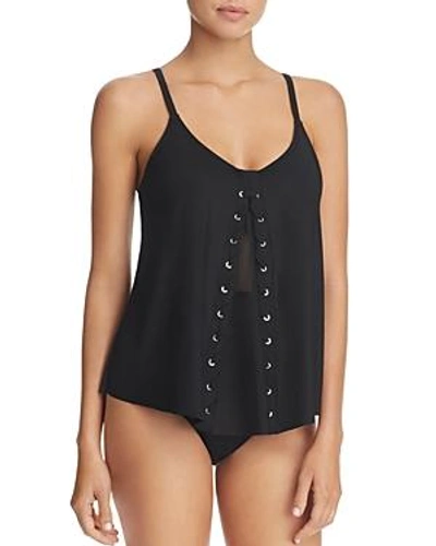 Shop Amoressa You Only Live Twice Orion Tankini Top In Black