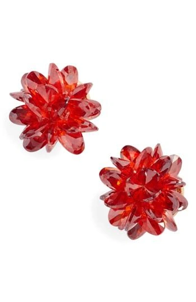 Shop Kate Spade Flying Colors Rock Candy Stud Earrings In Red