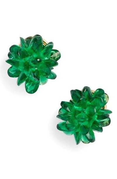 Shop Kate Spade Flying Colors Rock Candy Stud Earrings In Emerald