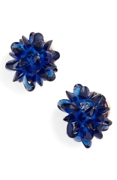 Shop Kate Spade Flying Colors Rock Candy Stud Earrings In Navy