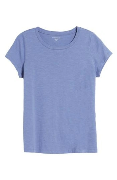 Shop Eileen Fisher Organic Cotton Tee In Periwinkle