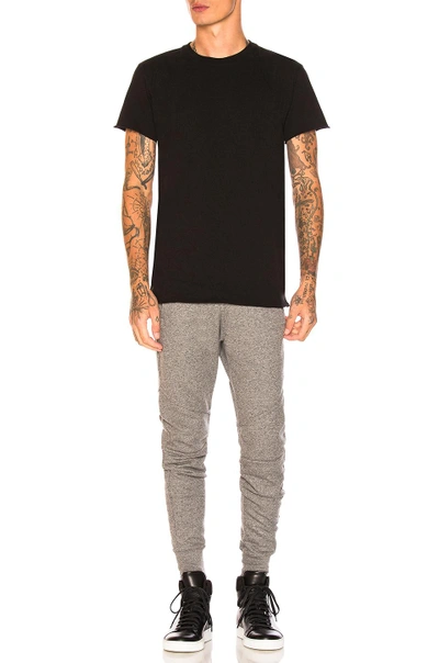 John Elliott Relaxed Crew Neck T-shirt In Black