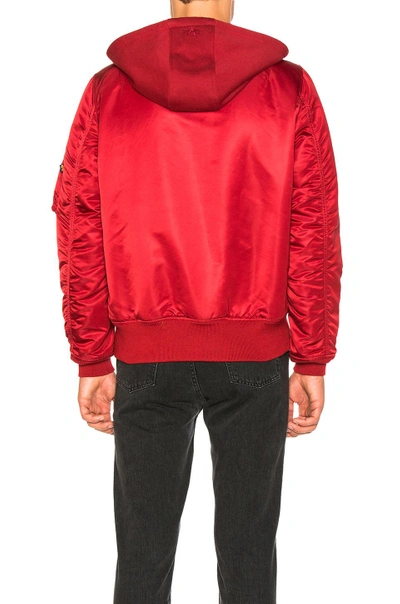 Shop Alpha Industries Ma 1 Natus In Commander Red