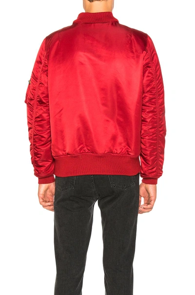 Shop Alpha Industries Ma 1 Natus In Commander Red