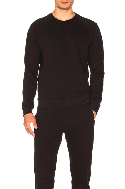 Shop John Elliott Raglan Crew In Black