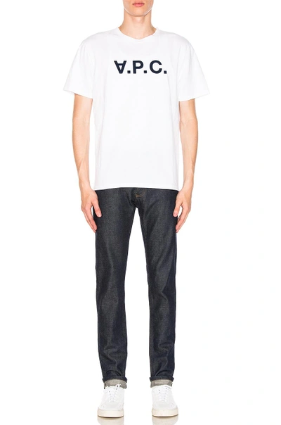 Apc Petit New Standard Straight Leg Jean In Denim Dark