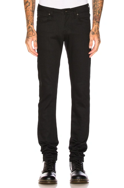 Shop Naked And Famous Super Skinny Guy Black Power Stretch