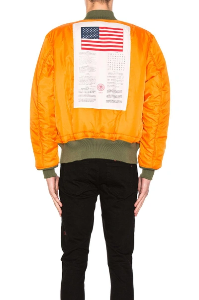 Shop Alpha Industries Ma-1 Blood Chit Bomber Jacket In Sage