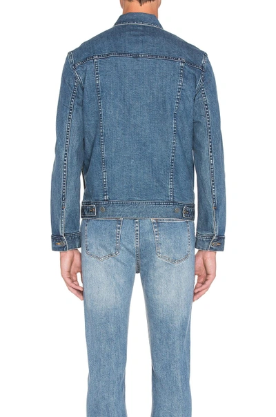 Shop Apc Jean Jacket In Indigo