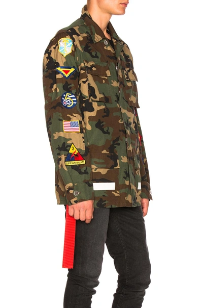 Shop Off-white Archive Field Jacket In Camo & All Over White